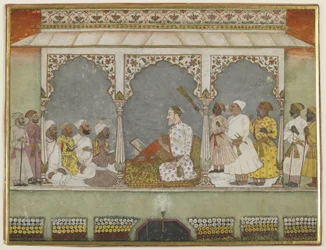 Lesung des Korans am Hof